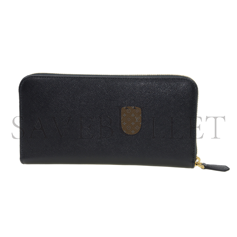 Pra*a leather zip wallet 1m0506 (19*11*2cm)